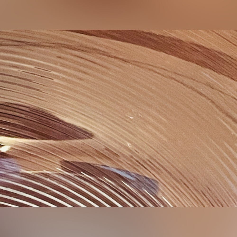 Vintage Murano-Style Spiral Optic Glass Centerpiece Gold Rimmed Bowl, 12 Inches - Picture 4 of 7
